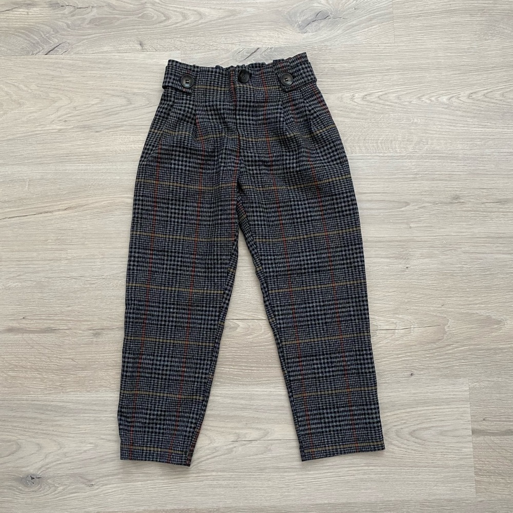 Zara Girls Plaid Pants
